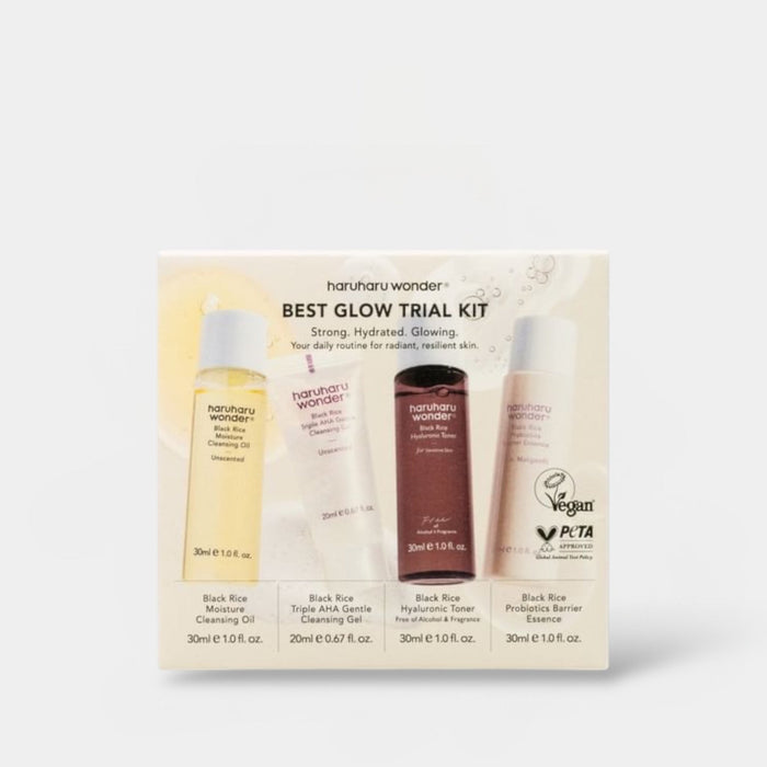 Haruharu WONDER Best Glow Trial Kit (30ml x 4pcs) مجموعة هاروهارو وندر أفضل توهج التجريبية - Princess Cosmetics Qatar
