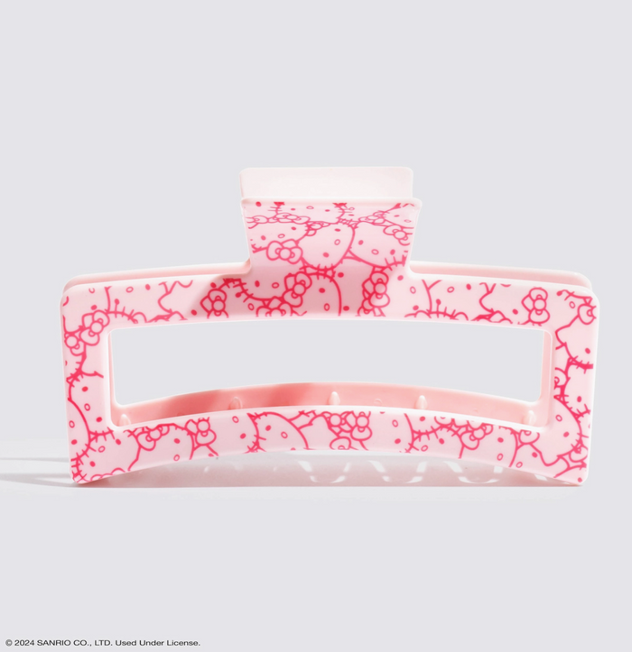 Hello Kitty X Kitsch Recycled Jumbo Open Clawclip-Pink Kitty