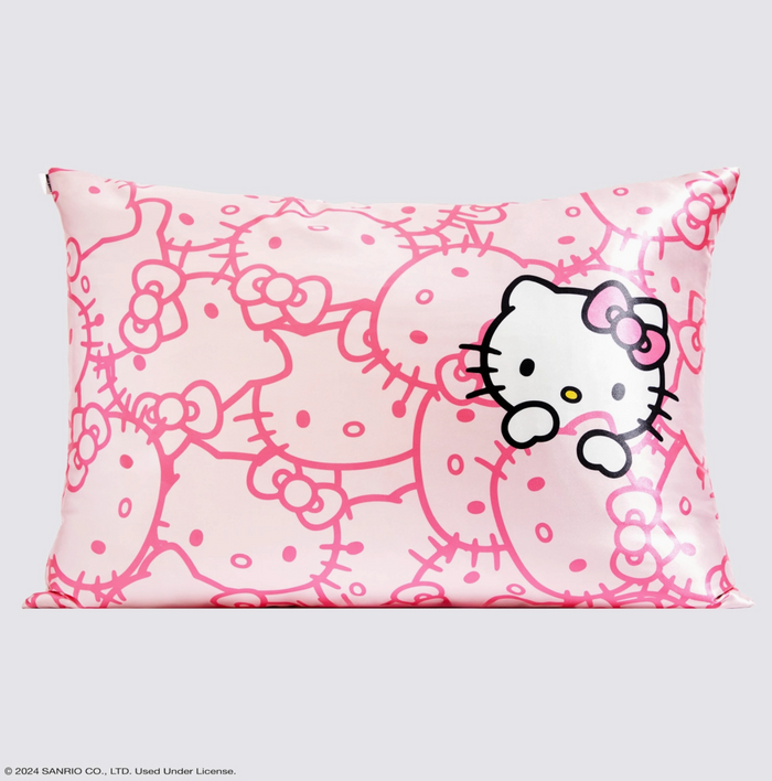 Hello Kitty X Kitsch Satin Pillowcase & Pillow Scrunchie Set