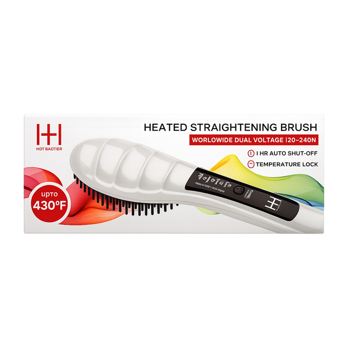 H&H Heated Straightening Brush #5948