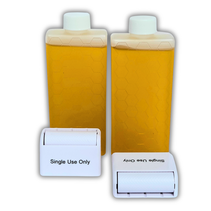 Honey Kiss 100ml or 3.53oz roller wax cartridge for gentle, mess-free waxing