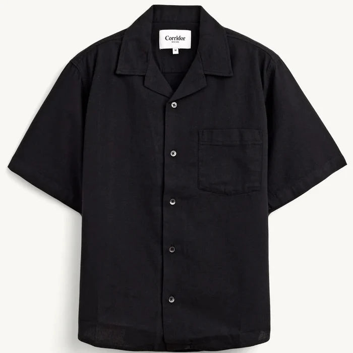 Hopsack Shirt in Black