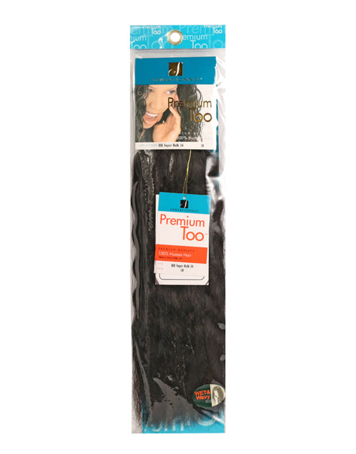Human Hair Super Bulk Braids 18"