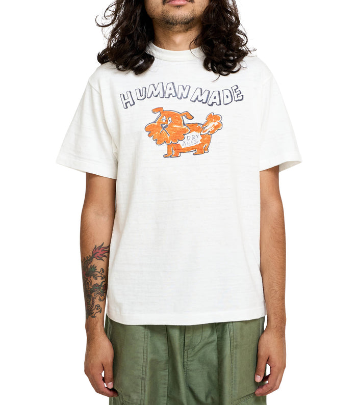 Human Made Cartoon Dog Graphic T-Shirt White