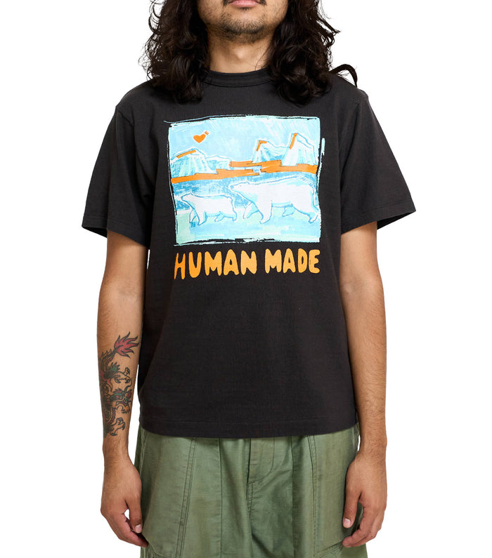 Human Made Polar Bear Graphic T-Shirt Black
