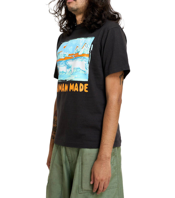 Human Made Polar Bear Graphic T-Shirt Black