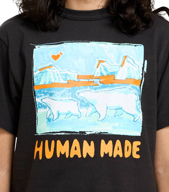 Human Made Polar Bear Graphic T-Shirt Black