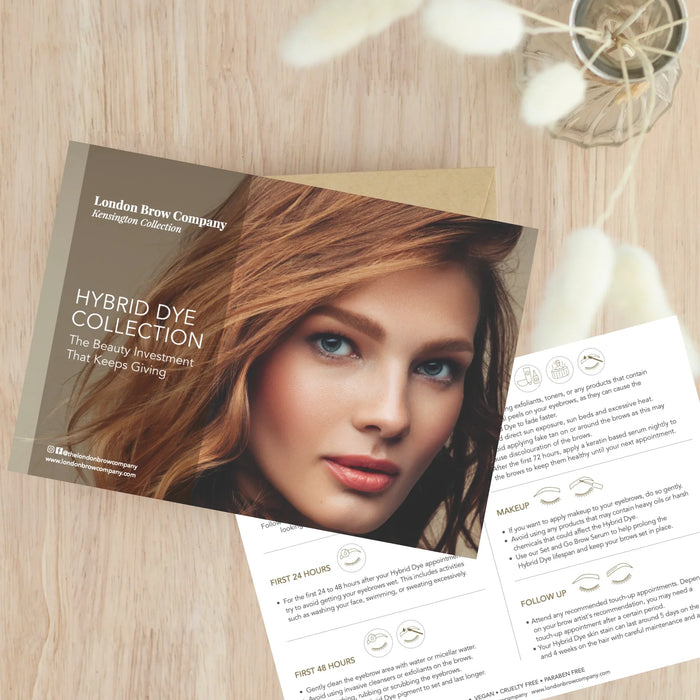 Hybrid Dye Marketing Leaflets & Aftercare Cards
