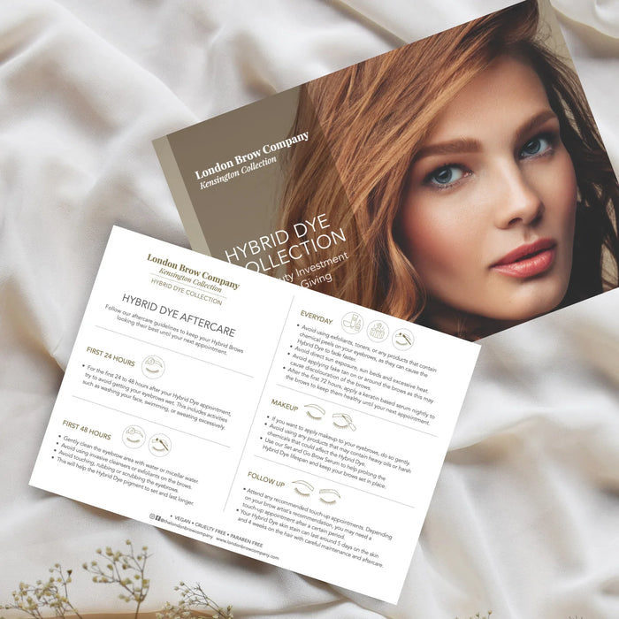 Hybrid Dye Marketing Leaflets & Aftercare Cards