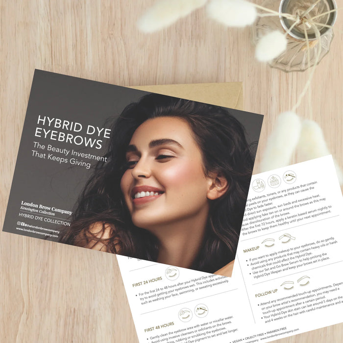 Hybrid Dye Marketing Leaflets & Aftercare Cards