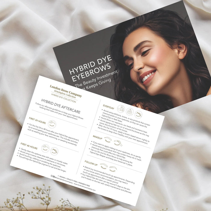 Hybrid Dye Marketing Leaflets & Aftercare Cards