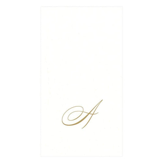 Initial Paper Linen Guest Towel - Belle De Provence
