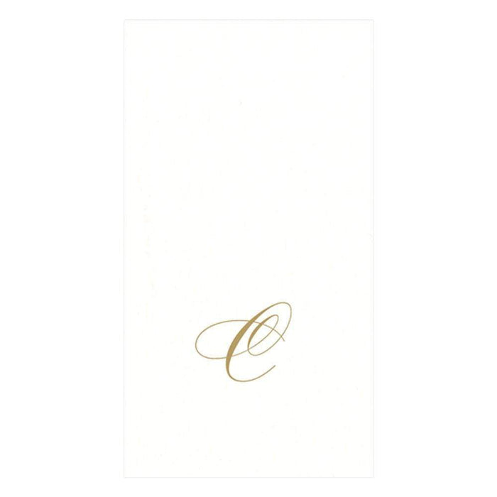 Initial Paper Linen Guest Towel - Belle De Provence