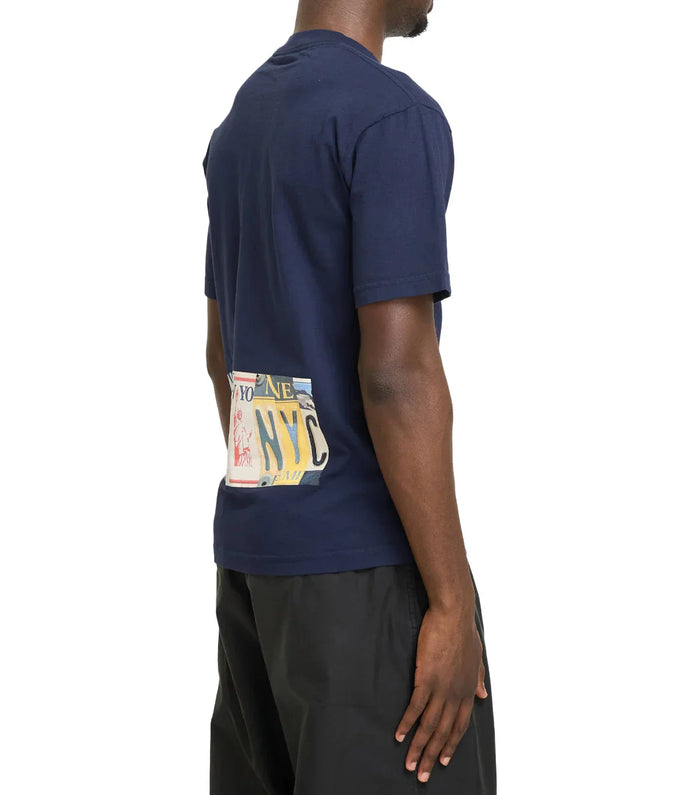 IRAK License Pocket T-Shirt Navy