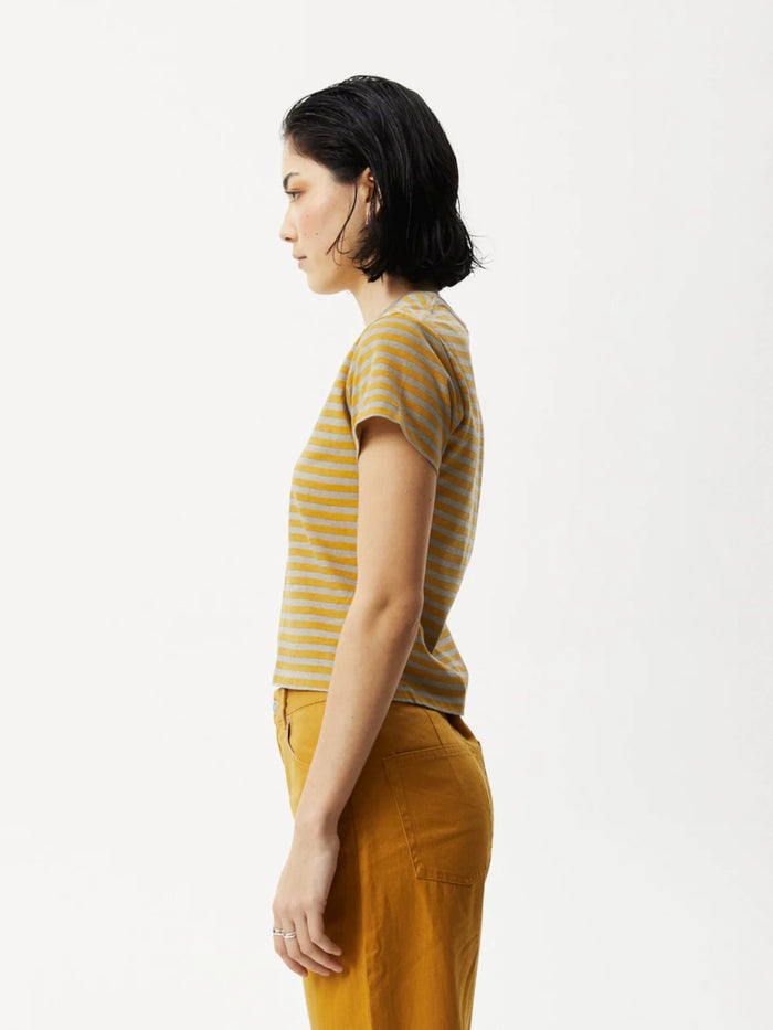 Jain - Recycled Baby T-Shirt | Olive Stripe-Image 2