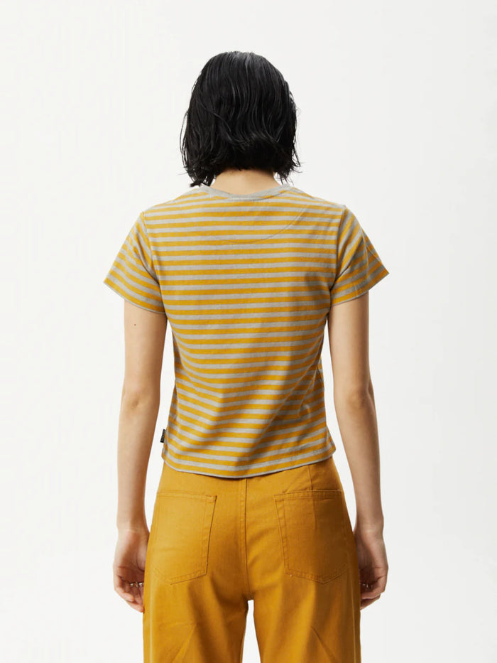 Jain - Recycled Baby T-Shirt | Olive Stripe-Image 3