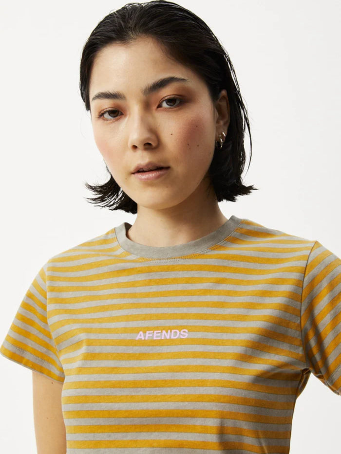 Jain - Recycled Baby T-Shirt | Olive Stripe-Image 5