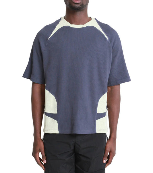 _J.L - A.L_ Waffle Facet Short Sleeve Green Slate