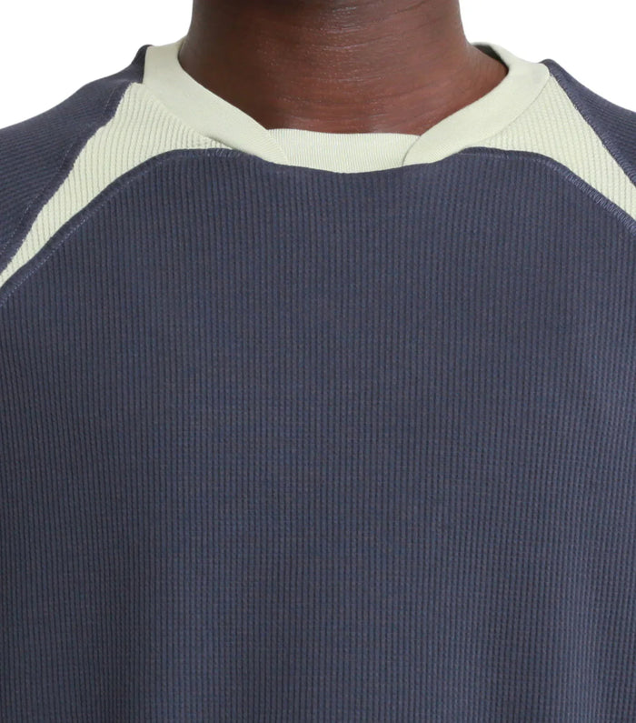 _J.L - A.L_ Waffle Facet Short Sleeve Green Slate