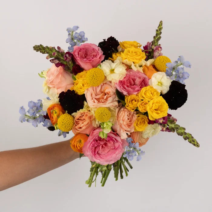 Joyful Blooms Flower Bouquet Close Up - Image