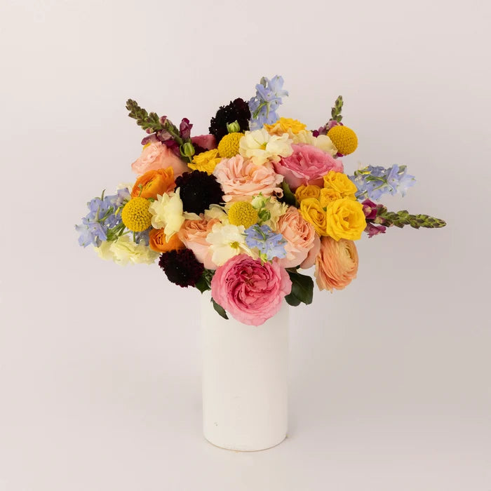 Joyful Blooms Flower Bouquet Vase - Image
