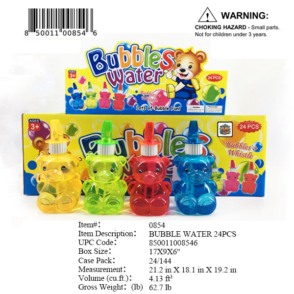 JUMBO BEAR WHISTLE BUBBLE NK 24/DBX
