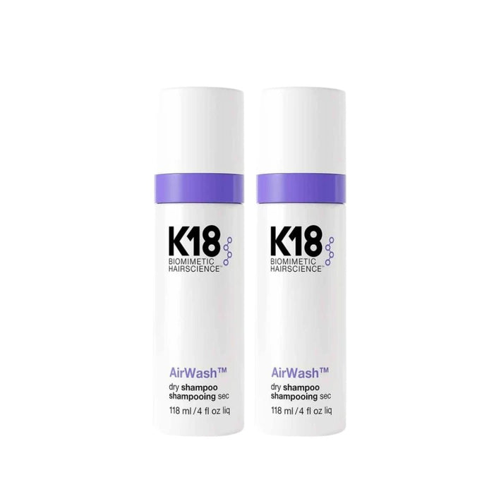 K18 Air Wash Dry Shampoo 118ml 2 Pack Set - Beauty Tribe
