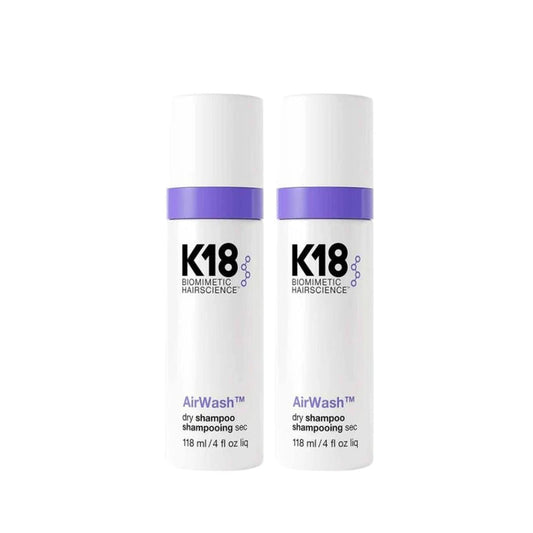 K18 Air Wash Dry Shampoo 118ml 2 Pack Set - Beauty Tribe