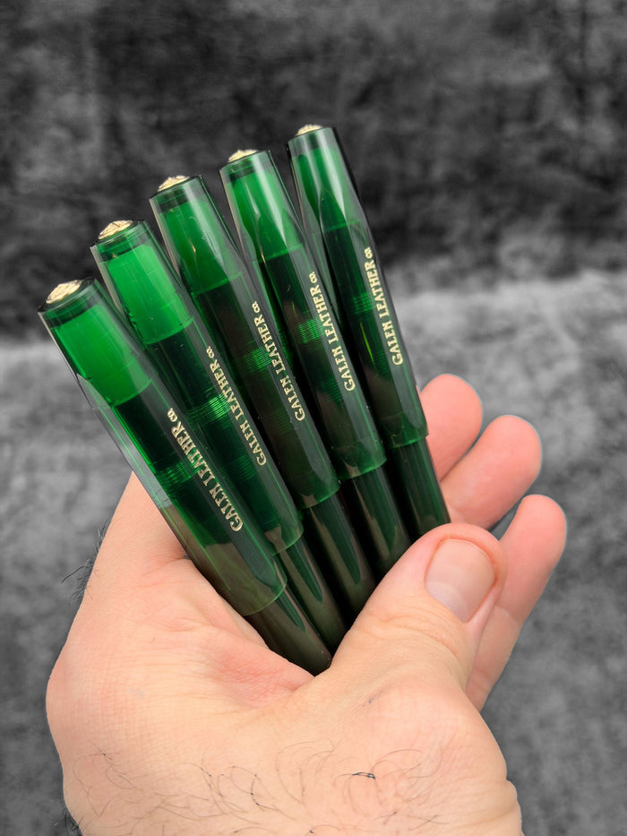 Kaweco Sport Fountain Pen Vivianite Green with Lanyard Pen Sleeve