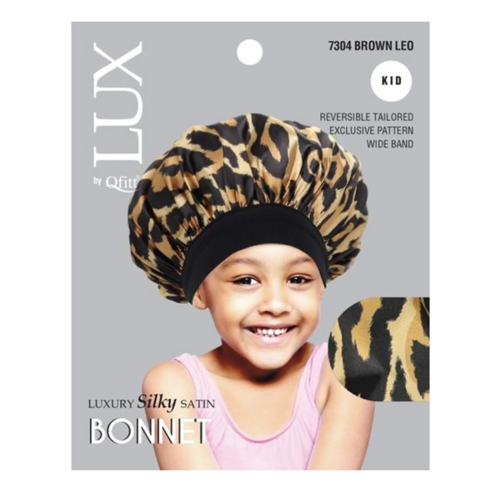 Kids Luxury Silky Satin Reversible Bonnets
