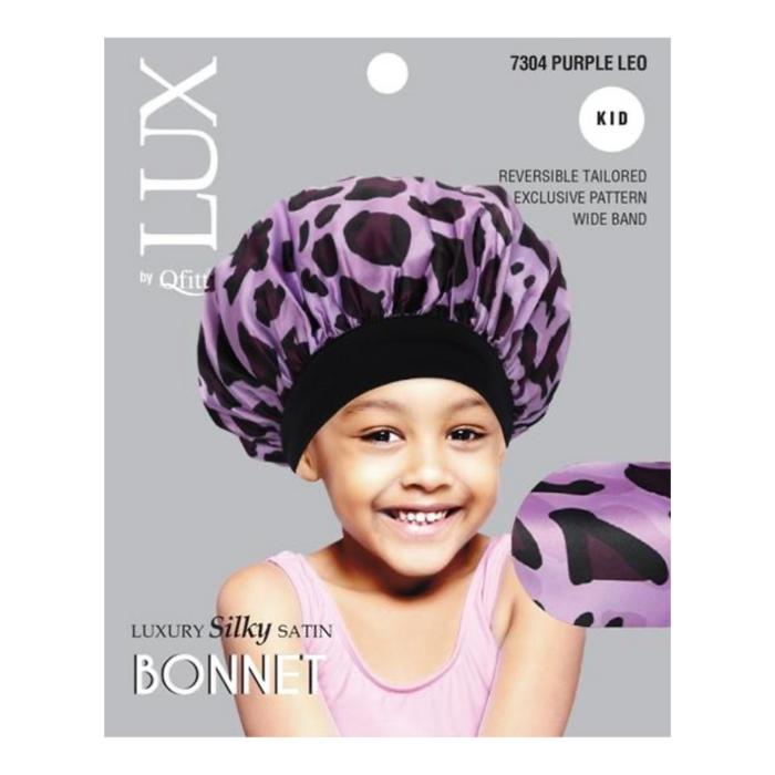 Kids Luxury Silky Satin Reversible Bonnets