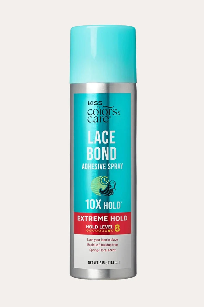KISS COLORS & CARE LACE BOND ADHESIVE SPRAY EXTREME HOLD RED BEAUTY