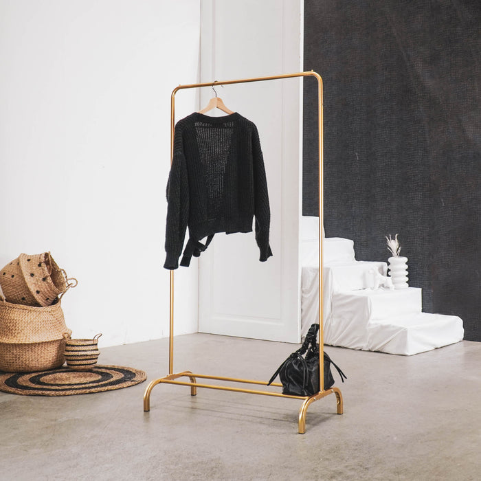 Kledingrek - Metaal - Goud - 80x40x150cm