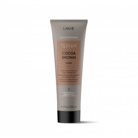 Lakme Teknia Cocoa Brown Refresh Treatment 8.4oz (Runway) - Lakme | Available at Studio 360 Salon, Chatham, NJ