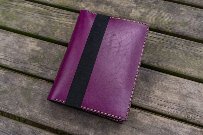 Leather Leuchtturm1917 A5 Notebook Cover - Purple