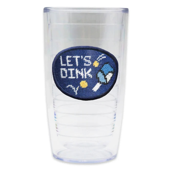 Lets Drink Tumbler (Classic Navy Edge)