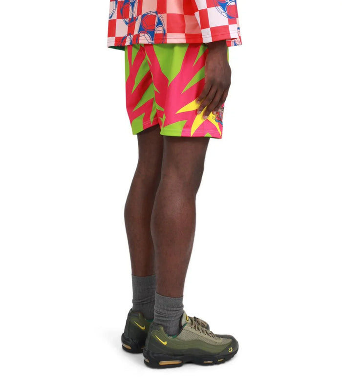 Liberal Youth Ministry Printed Football Shorts Green | SOMEWHERE