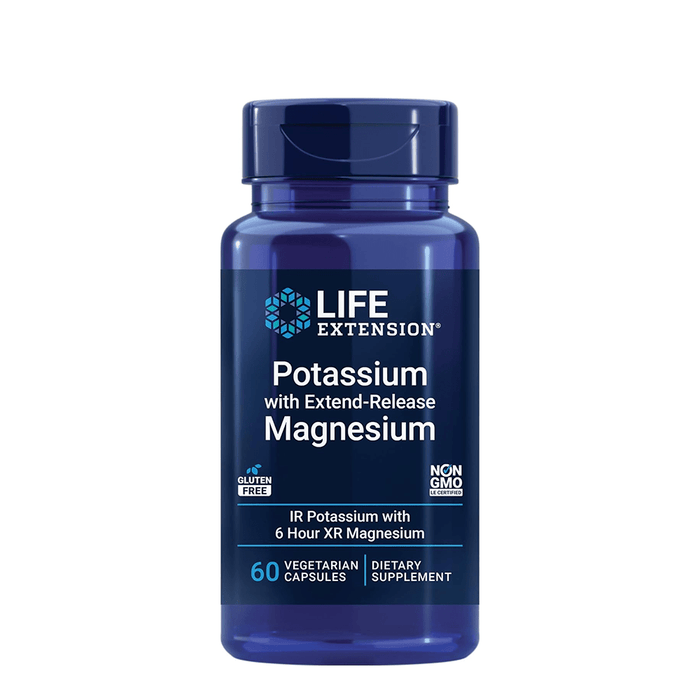 Life Extension Potassium with Extended-Release Magnesium – 60 Veg Caps - Beauty Tribe