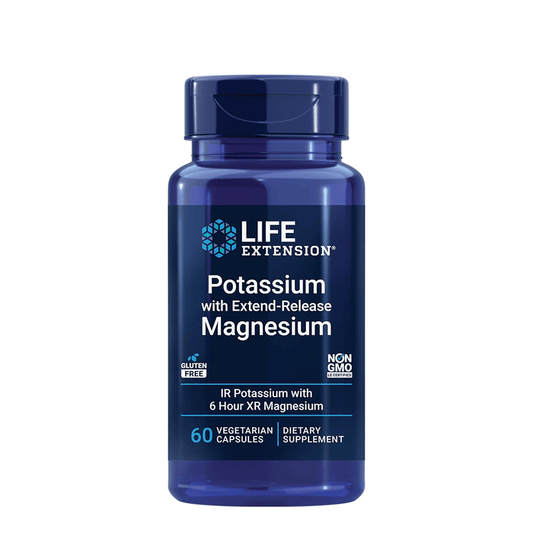 Life Extension Potassium with Extended-Release Magnesium – 60 Veg Caps - Beauty Tribe