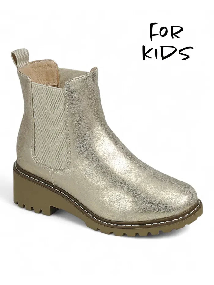 Link Gold Ankle Boot