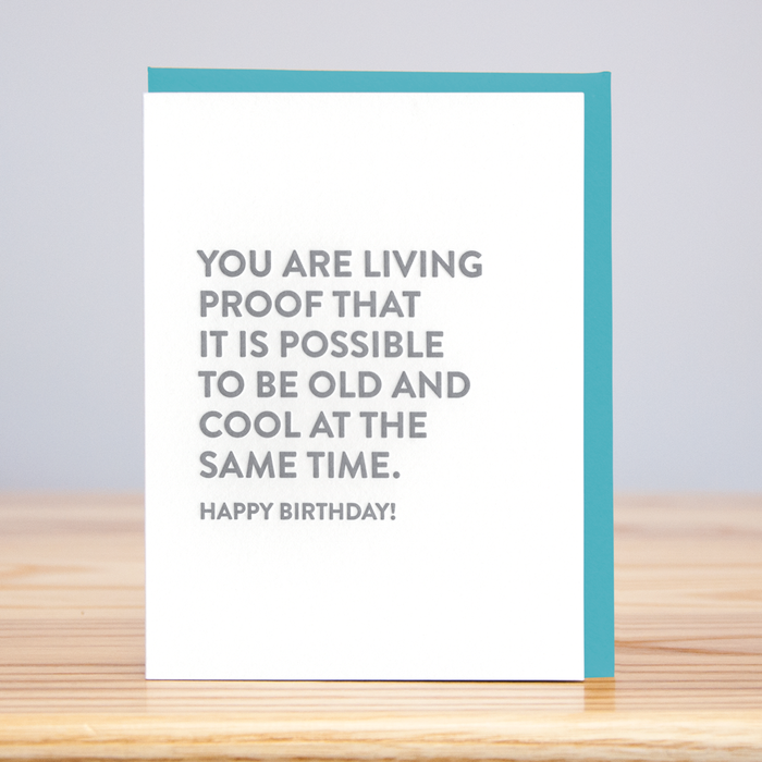 Living Proof Birthday Card