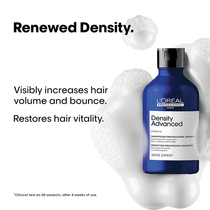 L’Oréal Professionnel Density Advanced Shampoo for Thinning Hair (300 ml) Visibly Increases Volume