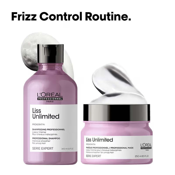 L’Oreal Professionnel Liss Unlimited Prokeration Shampoo 300ml + Masque 250ml Combo