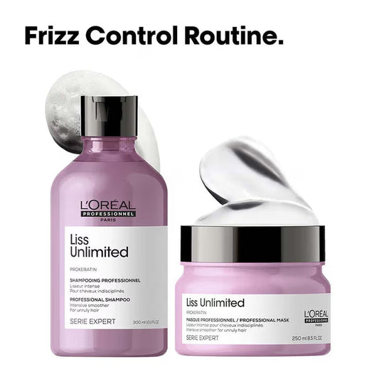 L’Oreal Professionnel Liss Unlimited Prokeration Shampoo 300ml + Masque 250ml Combo