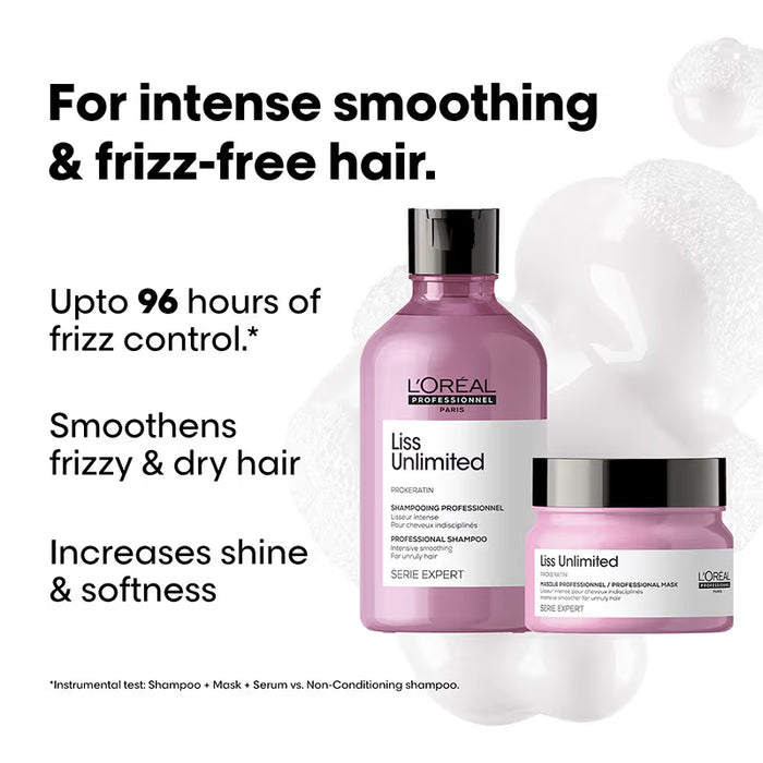 L’Oreal Professionnel Liss Unlimited Prokeration Shampoo 300ml + Masque 250ml Combo