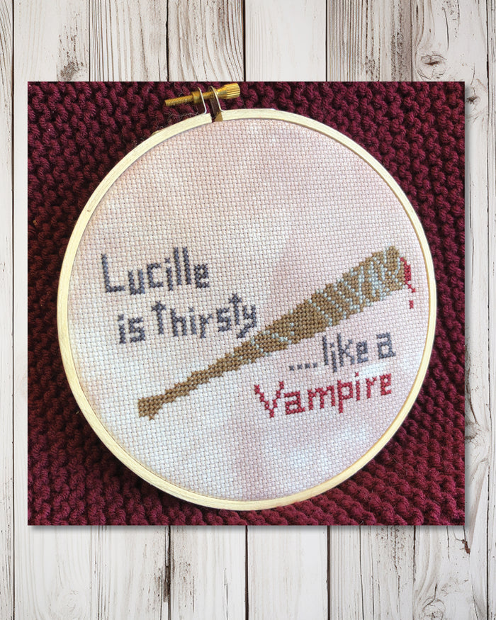 Lucille is Thirsty Cross Stitch Pattern