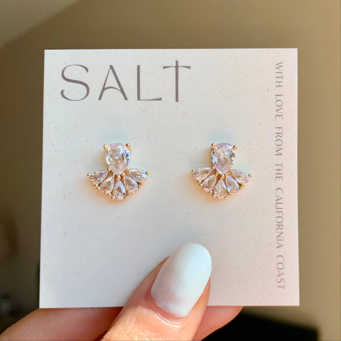 LUX STUD EARRINGS | diamond statement studs | sparkly studs