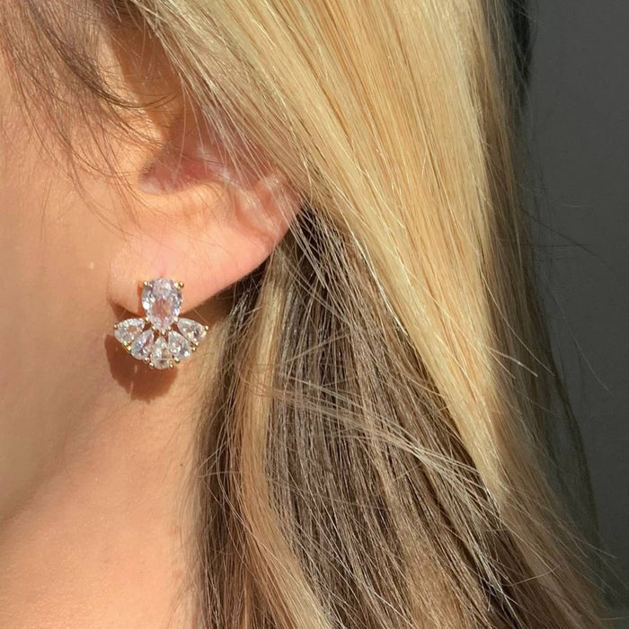 LUX STUD EARRINGS | diamond statement studs | sparkly studs