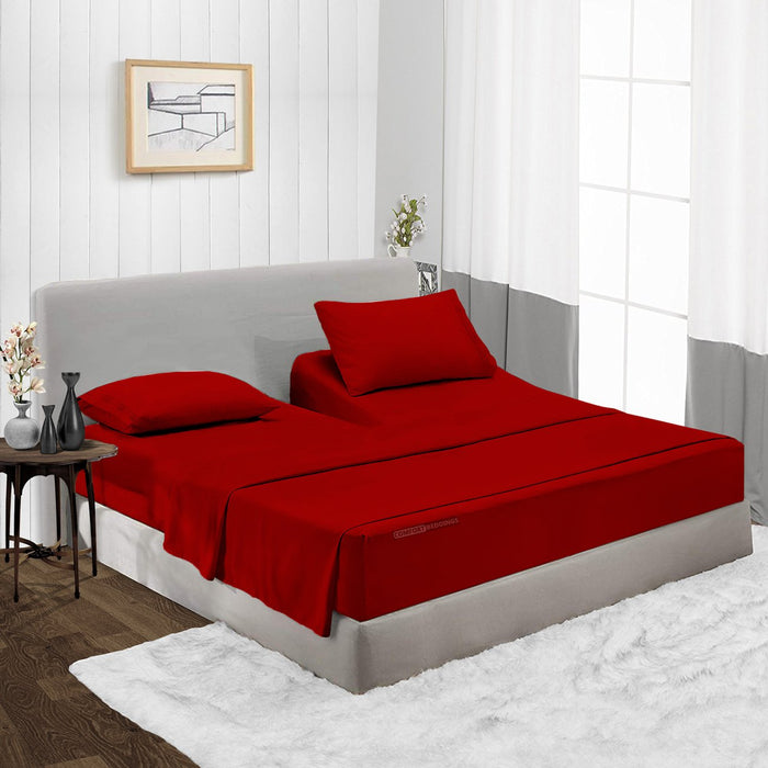 Blood Red Split Head Sheets