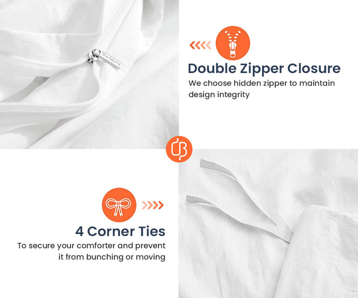 Luxurious Golden Contrast Color Bar Duvet Cover